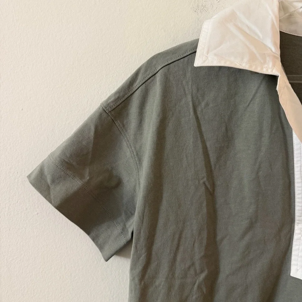 NWT Everlane The Organic‎ Cotton Polo Dress in Clay Size XS